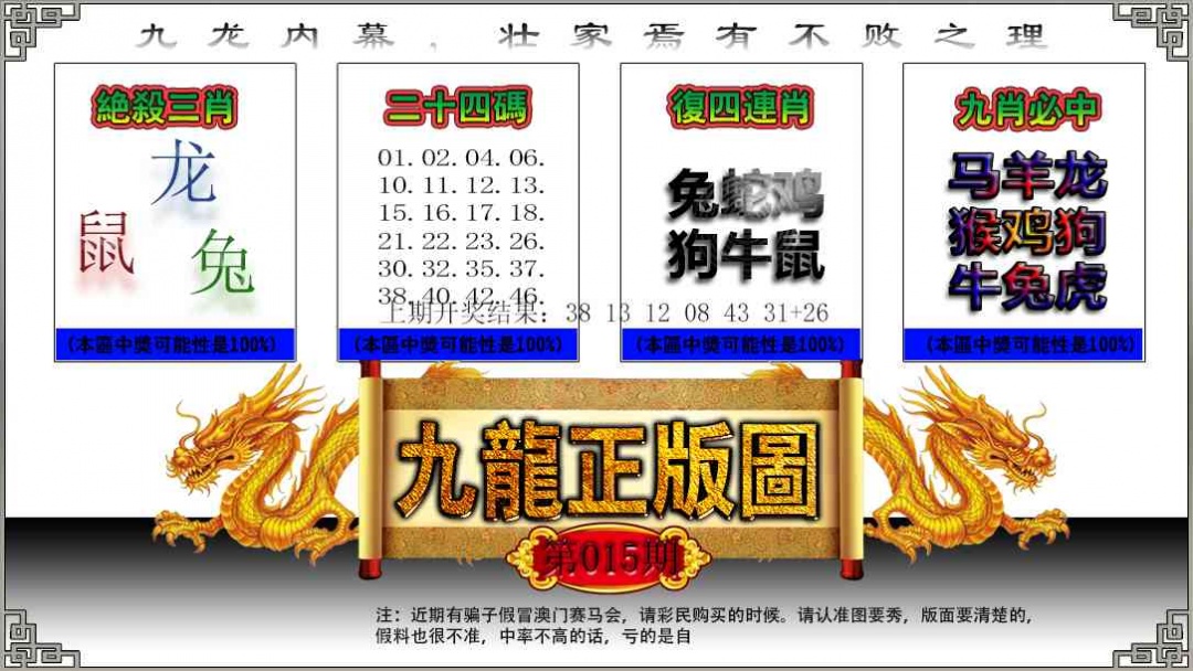 015期九龙正版图[图]