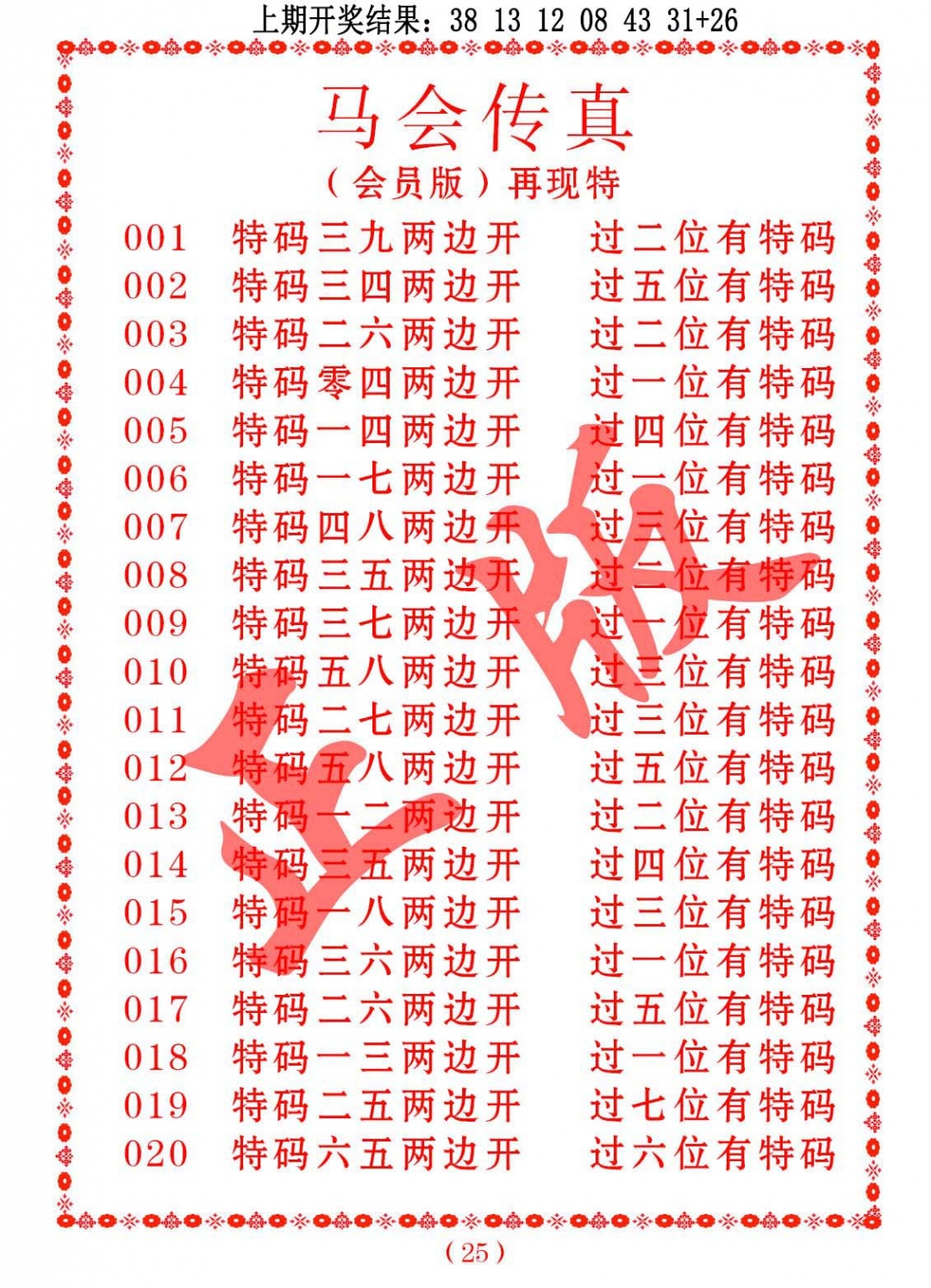 015期马会传真[图]