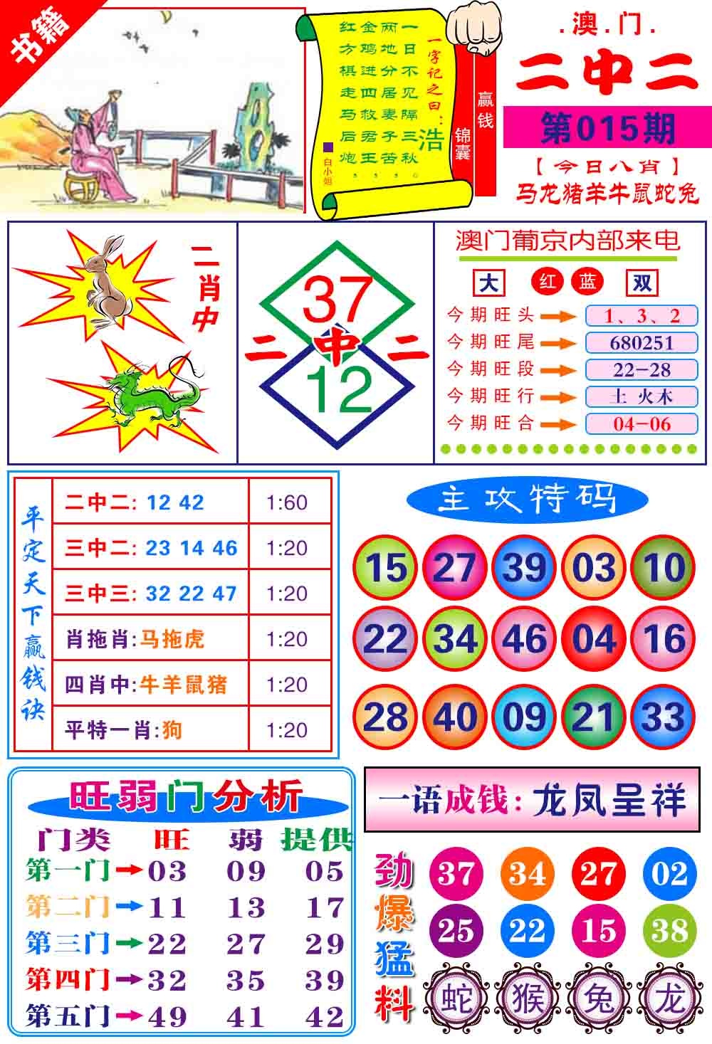 015期澳门平天下[图]