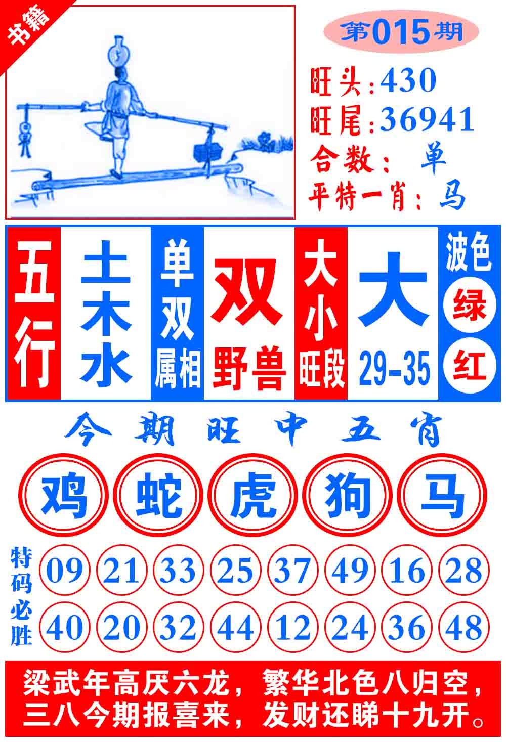 015期澳门全集心水[图]
