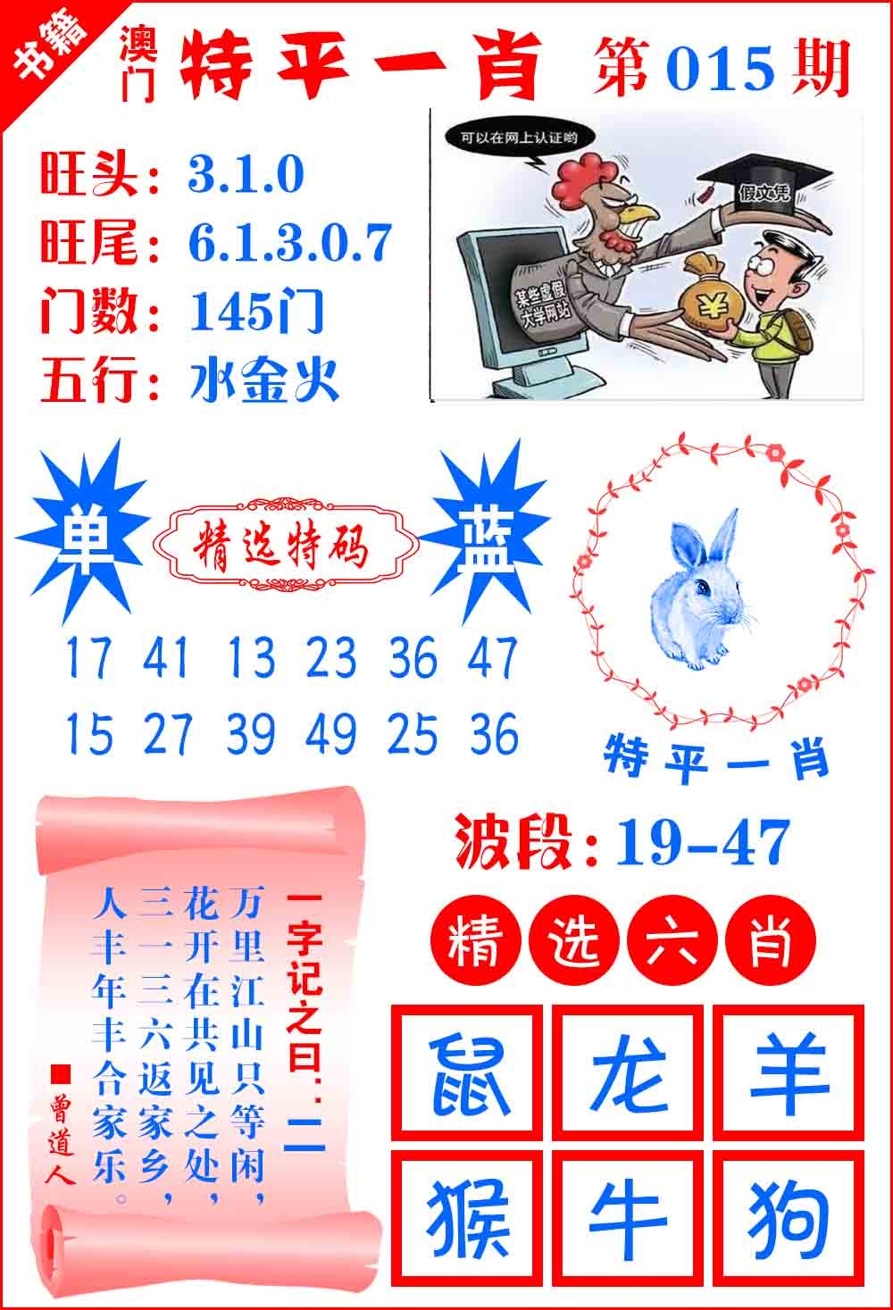 015期澳门喜气洋洋[图]