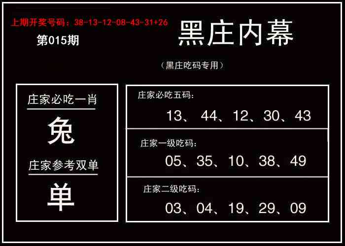 015期黑庄内幕[图]