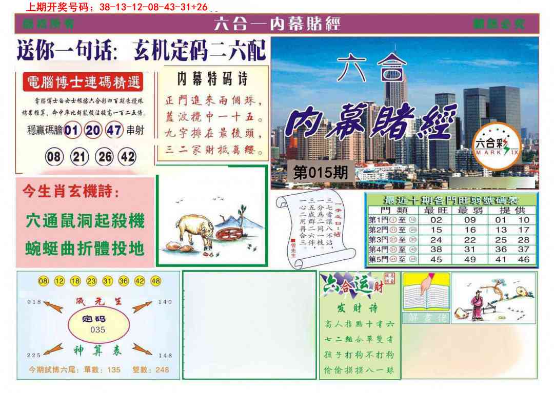 015期内幕赌经[图]