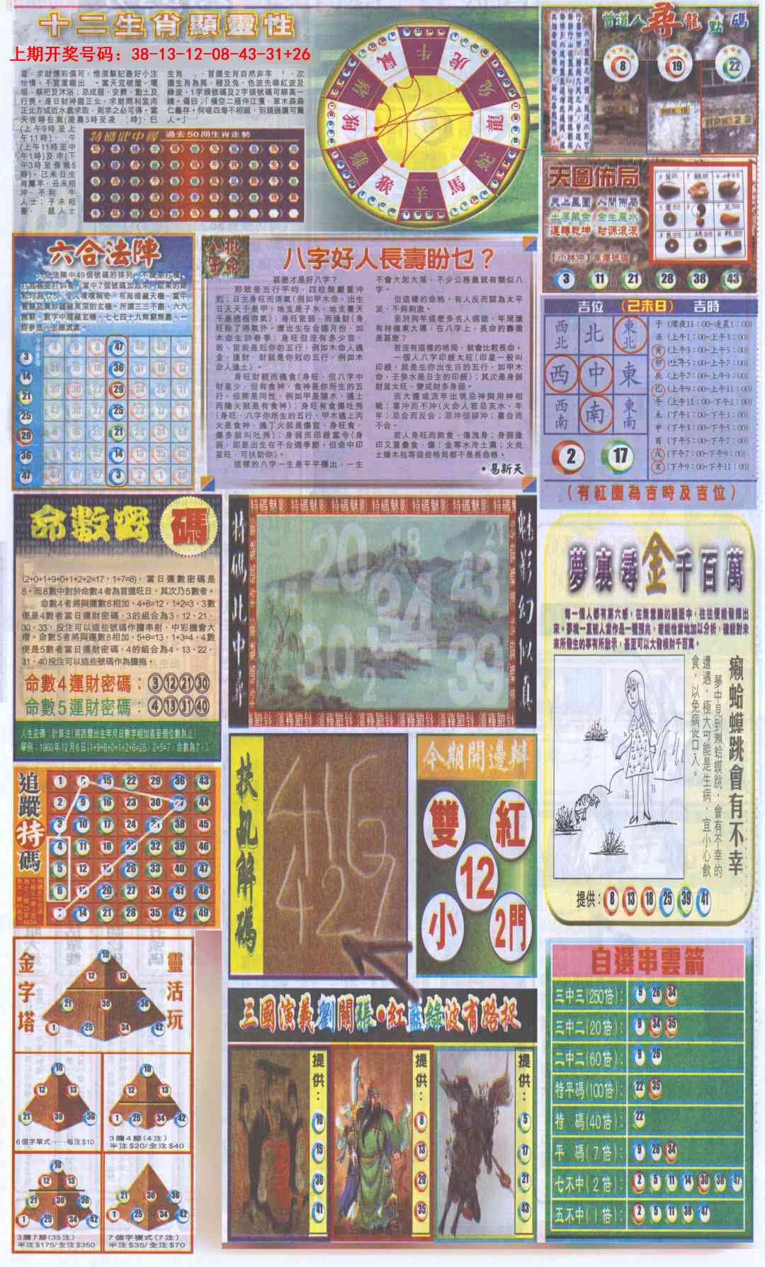 015期新报跑狗-2(背面)[图]