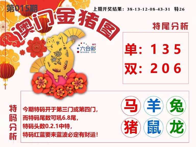 015期澳门金猪图[图]